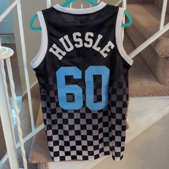 HGC Headgear Classics Crenshaw Hussle 60 Black and White Checkered Jersey NWT - Picture 6 of 6